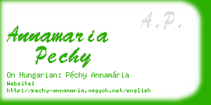 annamaria pechy business card